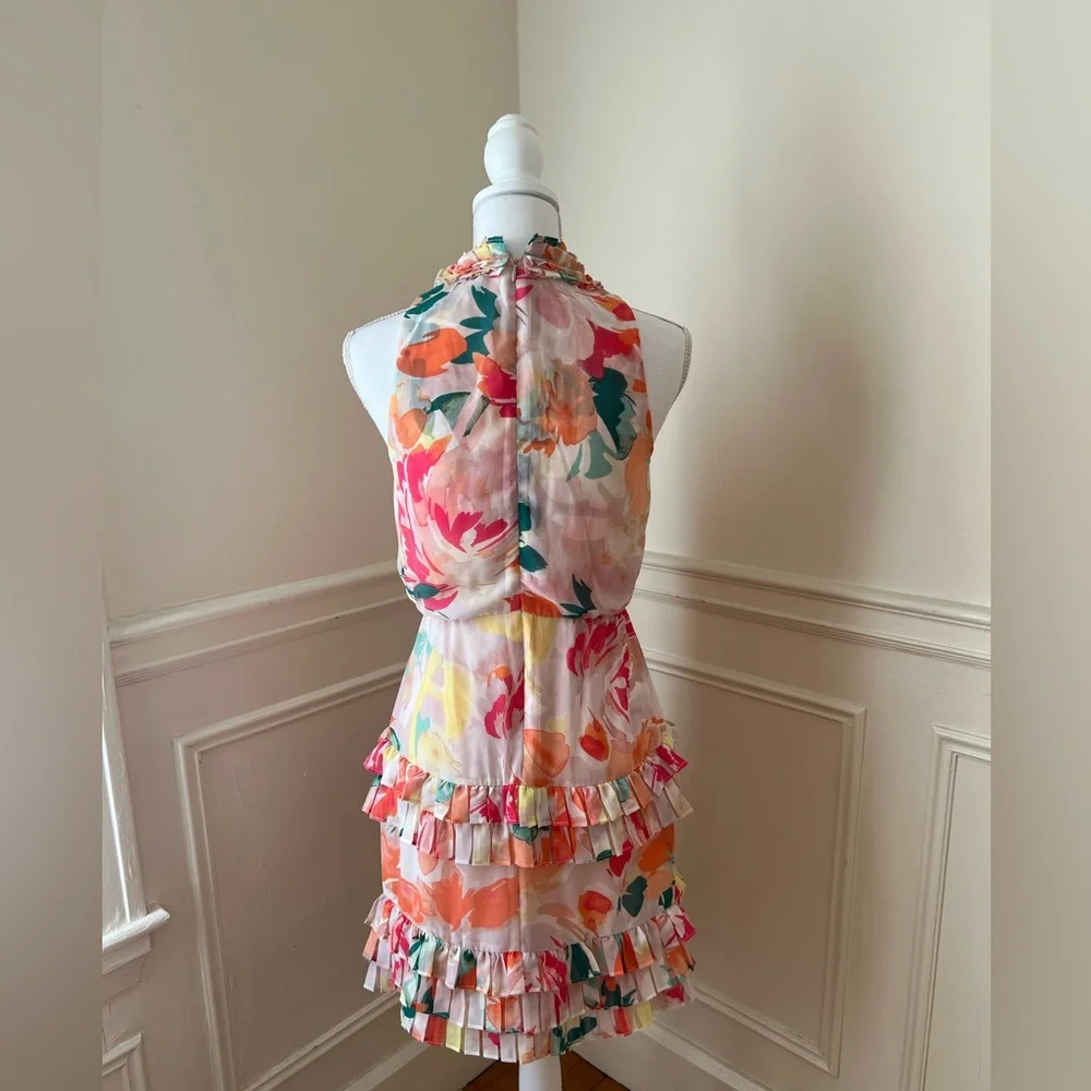 Bright Floral Mini Dress - Picture 7 of 10